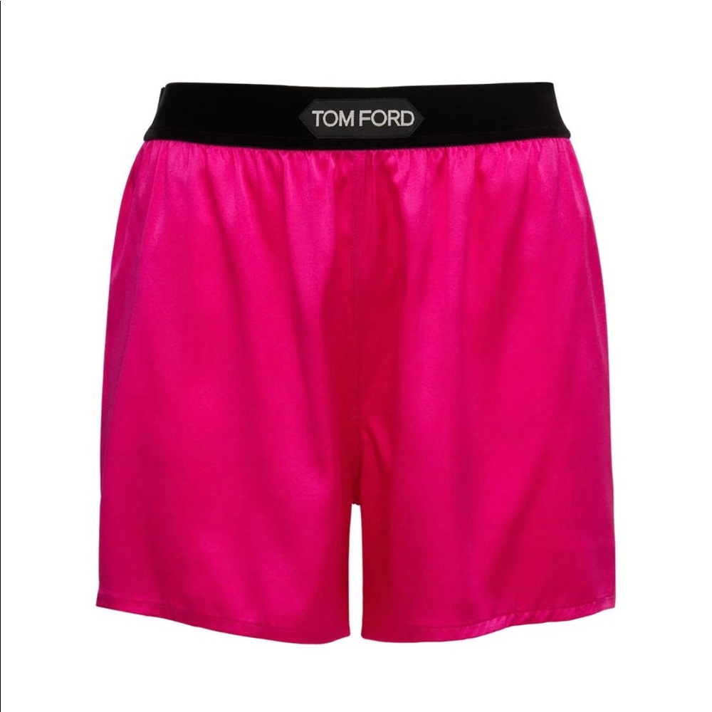 TOM FORD Pink PJ Silk Shorts